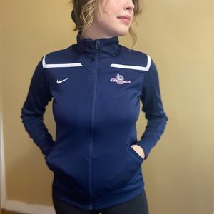 NIKE Gonzaga University Golf Navy Jacket